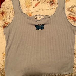 Blue butterfly tank